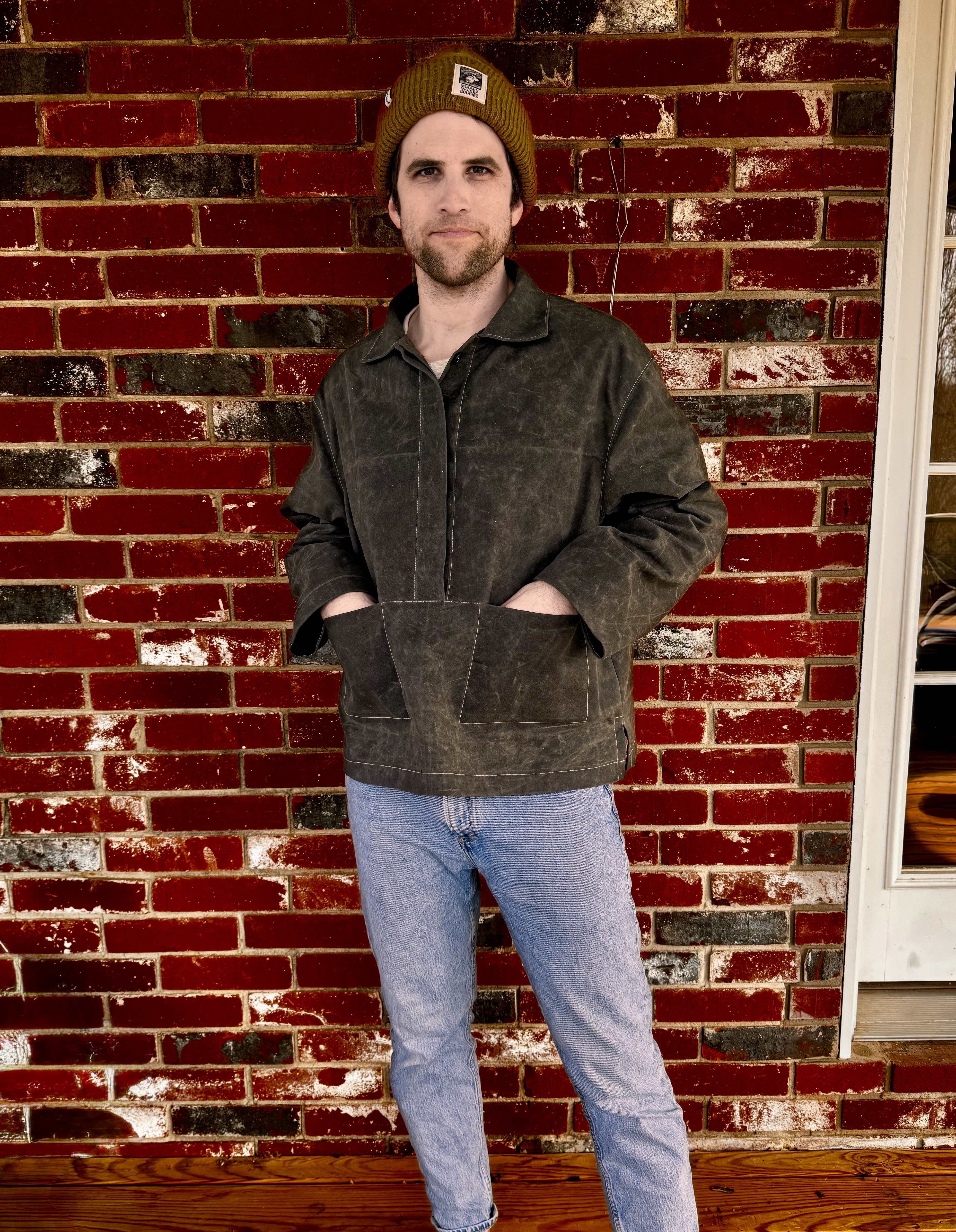 Another photo focused on the design of the shirt of the subject